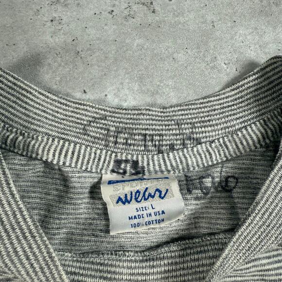 Vintage University of Arizona wildcats striped t-shirt size large made in USA - Picture 4 of 7